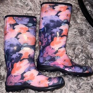 Floral Rain Boots